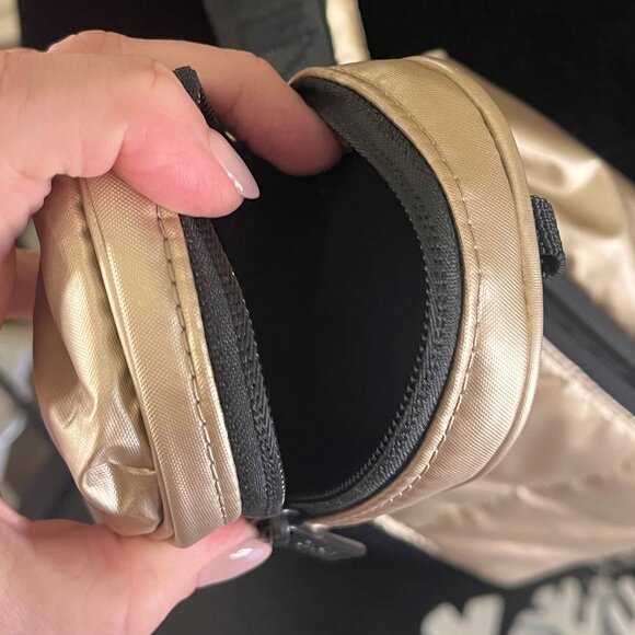 Gold Calpak Mini Belt Bag with Backpack Key Pouch - Picture 3 of 6